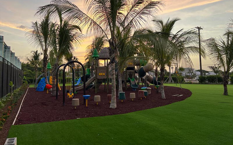 Haljastus muru – l&otilde;bustuspark